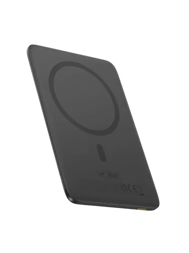 Baseus PicoGo AM41 Ultra-Slim Powerbank 5000mAh - Schwarz - Die Baseus PicoGo AM41 ist eine extrem schlanke Powerbank mit 5000mAh, die schnelles Laden bis zu 20W unterstützt. Ihr elegantes Design und die praktische MagSafe-Kompatibilität machen sie zum idealen Begleiter für unterwegs.