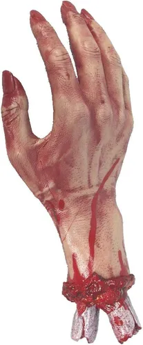 Gory Severed Hand Gummi Kostüm Halloween Horror Party Requisite Dekoration 30cm