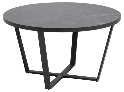 ebuy24 Amst Couchtisch mit Marmorprint in Schwarz - Eleganter Couchtisch mit hochwertigem Marmorprint in Schwarz, der Stil und Funktionalität vereint. Ideal für jedes Zuhause, langlebig und charmant.