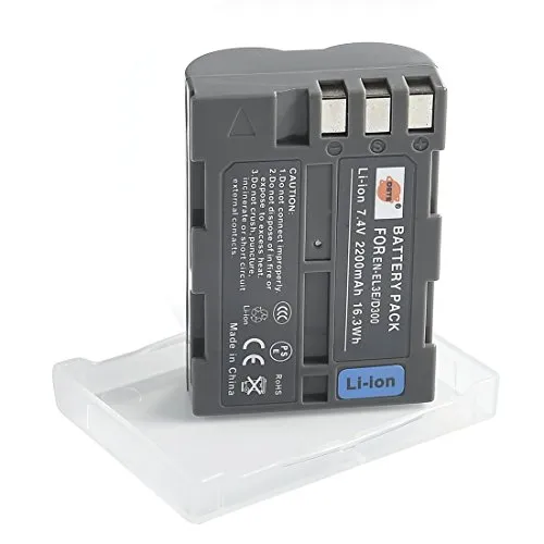 DSTE EN-EL3E ENEL3E (2200 mAh/7,4 V) Li-Ion Akku kompatibel mit Nikon D30 D50 D70 D70S D80 D90 D100 D200 D300 D300S D700