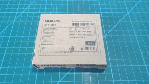 Siemens 5ST3010 Hilfsschalter 1S+1Ö - Universeller Zusatzschalter für Schutzschaltgeräte mit einfacher Montage und hohem Qualitätsstandard