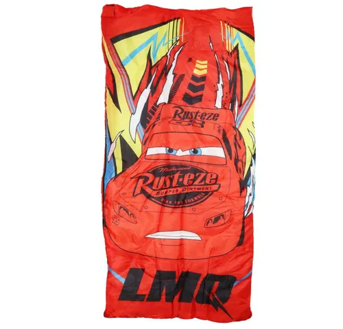Disney Cars Lightning McQueen Kinder Schlafsack 70x140 cm - Bequemer Kinder Schlafsack mit coolen Lightning McQueen Motiven. Ideal für die Nacht, leicht und atmungsaktiv – perfekt für kleine Fans von Disney Cars!