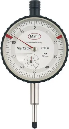 Messuhr MarCator 0-10mm - Präzise Messuhr für Innen- und Außenmaße, mit einer Genauigkeit von 0,01 mm. Ideal für zuverlässige Messergebnisse in rauen Umgebungen. Robuste Bauweise und vielseitige Funktionen.