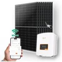 3000W Solaranlage Photovoltaik mit bifazialen Solarmodulen - Solarenergie für dein Zuhause: Erzeuge mit dieser 3000W Solaranlage und 8 bifazialen Modulen umweltfreundlichen Strom und profitiere von nachhaltiger Energie.