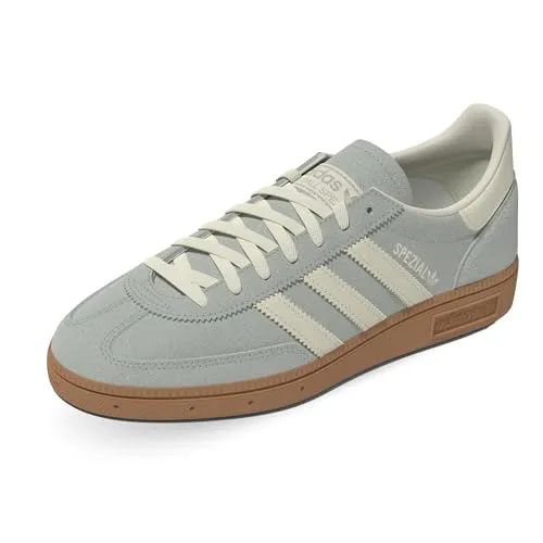 Adidas Handball Spezial Damen Schuhe in Grau – 3.5 UK - 36 EU - 5 US - Die Adidas Handball Spezial Damen Schuhe kombinieren Stil und Funktionalität. Hochwertiges Wildleder sorgt für Langlebigkeit, während die Gummisohle hervorragenden Grip bietet. Ideal für Sport und Freizeit.