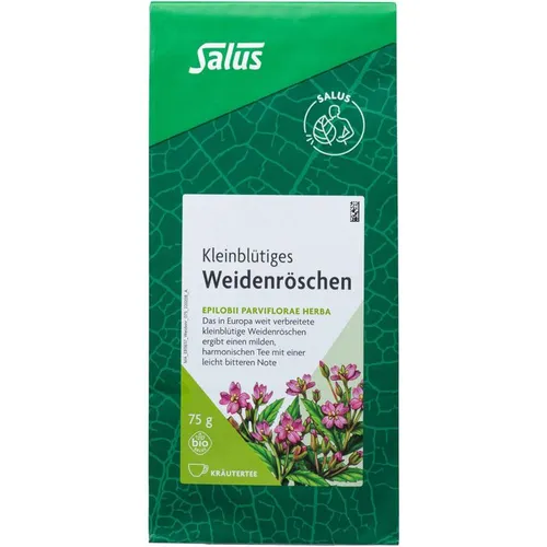 WEIDENRÖSCHENKRAUT kleinblütig Tee Salus 75 g - Feiner Tee aus kleinblütigem Weidenröschen, ideal für entspannende Teestunden. Genießen Sie den aromatischen Geschmack und die besondere Qualität.