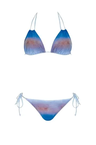 Olympia Bikini Triangel Multicolor Zweiteiler Set mit Softschalen verstellbare Träger