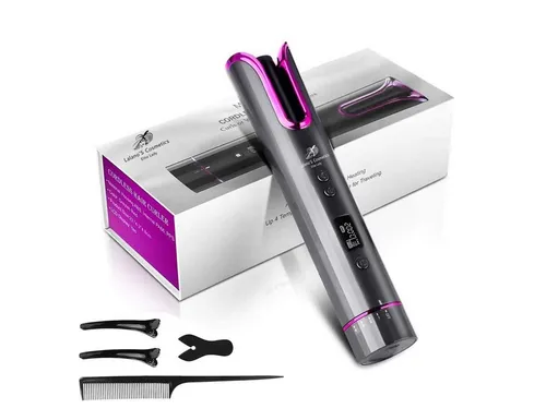 Lalano`S Smart Hair Curler - Automatischer, kabelloser Lockenstab - Lockenstäbe, kabelloser Lockenstab mit Keramikbeschichtung und doppelter Hitzeisolierung für schonendes Styling, ideal für alle Haartypen.