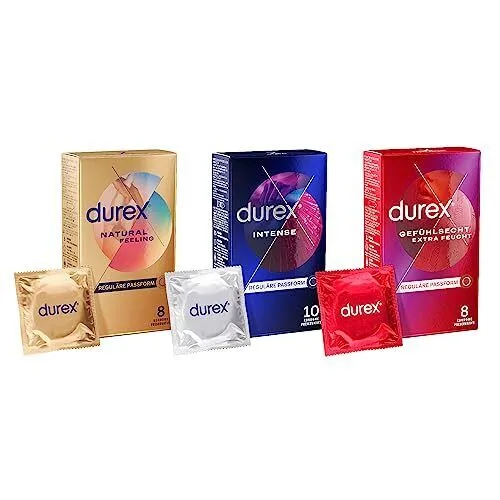 Durex Kondome Natural Feeling 10er - Durex Kondome Intense 12er - Durex Kondome