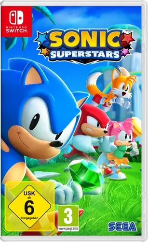 Sonic Superstars - Switch EU Version, rasantes Abenteuer auf den Northstar Islands, spiele im lokalen 4er-Koop mit deinen Lieblingscharakteren!