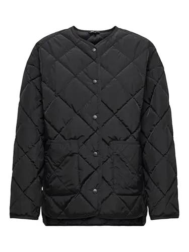 ONLY Female Steppjacke ONLALTHEA - Modische Steppjacke für Damen mit langem Arm. Ideal für kühlere Tage, bietet sie Komfort und Stil. Hergestellt aus hochwertigem Polyester für eine angenehme Passform.