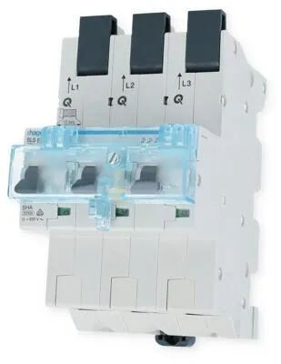 Hager HTS340E - SLS-Schalter 3-polig E 40A für Sammelschiene QC, hohe Sicherheit mit Multifunktionsverschluss und einfacher Montage