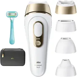 Braun IPL-Haarentferner Silk-expert Pro IPL PL5431 - Effektiver IPL-Haarentferner mit 400.000 Lichtimpulsen für dauerhaft glatte Haut. Inklusive Tasche und 4 Aufsätzen – ideal für die Pflege zu Hause.