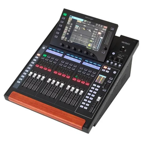 Behringer WING Compact - 48 Kanal Digitalmixer - Mischpulte mit 48 Kanälen, 28 Bussen und 10,1" Multi-Touch Display. Ideal für professionelle Anwendungen mit umfangreichen Anschlussmöglichkeiten und integrierten Effekten.
