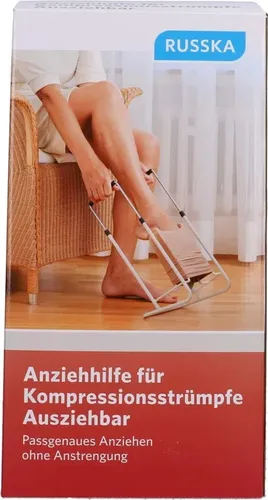 Anziehhilfe für kompressionsstrümpfe lang - 1 St - Behinderten-Bedarf: Praktische Anziehhilfe für kompressionsstrümpfe, erleichtert das Anziehen und sorgt für mehr Selbstständigkeit.