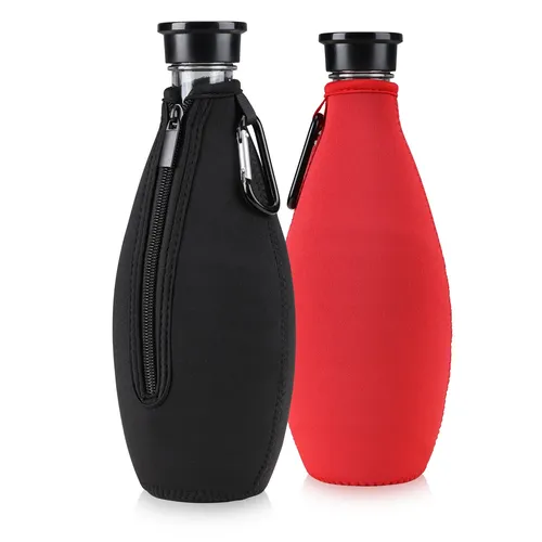 2x Schutzhülle für SodaStream Crystal Glasflasche Neopren Hülle Flaschen Kühler