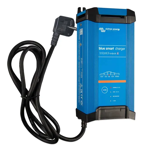Victron Blue Smart IP22 12 30(3) Charger - 12V 30A Batterieladegerät mit 3 Ladeausgängen, Bluetooth und intelligentem Ladealgorithmus für optimale Batterielebensdauer