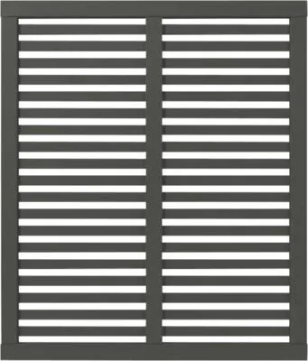 Plus Zaun Harmoni 120 x 140 cm umbragrau - Gartenzäune, fungizidbehandelt für langanhaltenden Schutz und stilvolle Abgrenzung Ihres Gartens.
