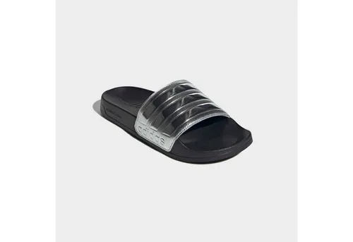 adidas Unisex Adilette Shower Slides Flipflop, core Black/Silver met., 38 EU - Dusch- & Badeschuhe für Herren, mit regulärer Passform und vorgeformtem Fußbett für optimalen Komfort.