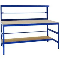 Packtisch Tiger 150x180x75 cm - Hochwertiger Werktisch mit 300 kg Traglast - Werkbänke für Werkstätten, ideal für anspruchsvolle Anwendungen mit 5 Jahren Garantie und hoher Stabilität.