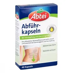 Abtei Abführkapsel SN - Pflanzliches Abführmittel zur kurzfristigen Anwendung bei Verstopfung, unterstützt eine sanfte Darmregulation für mehr Wohlbefinden.