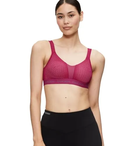 Triumph Triaction Energy Lite N EX Sports Bra, Cerise, 75E - Funktionsunterwäsche für Damen, bügelloser Sport-BH mit breiten Trägern für optimalen Halt und Komfort während des Workouts.
