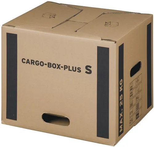 Smartbox Pro Versandkarton Umzugskarton Größe PLUS S mit Grifflöchern braun