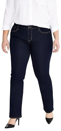Levi's Damen Plus Size 314™ Shaping Straight Jeans - Jeans für Damen in Plus Size, formt den Bauch und betont die Kurven für ein schmeichelhaftes Tragegefühl.