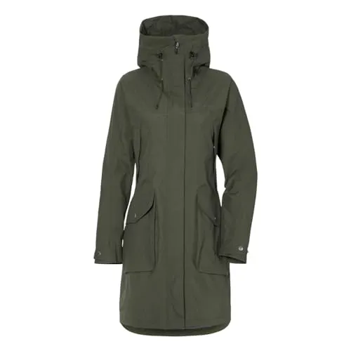 DIDRIKSONS Damen Funktionsjacke THELMA WNS PARKA 10 - Funktionaler Damen Parka für Outdoor-Aktivitäten, wasser- und winddicht mit atmungsaktivem Material. Ideal für wechselhaftes Wetter und anpassbare Passform.