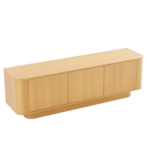 riess-ambiente TV-Board VALHALLA WOOD 160cm – Modernes Design in Eichenholz-Optik - Elegantes TV-Board mit 4 Fächern für optimalen Stauraum. Das zeitlose Design in natur passt perfekt in moderne Wohnzimmer und schafft eine stilvolle Atmosphäre.