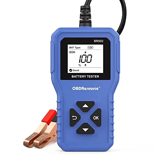OBDResource BM550 Autobatterie Tester - Messgerät für Autobatterien mit hoher Genauigkeit über 99,5%, geeignet für 6V/12V/24V Batterien und liefert umfassende Analysen des Batteriezustands.