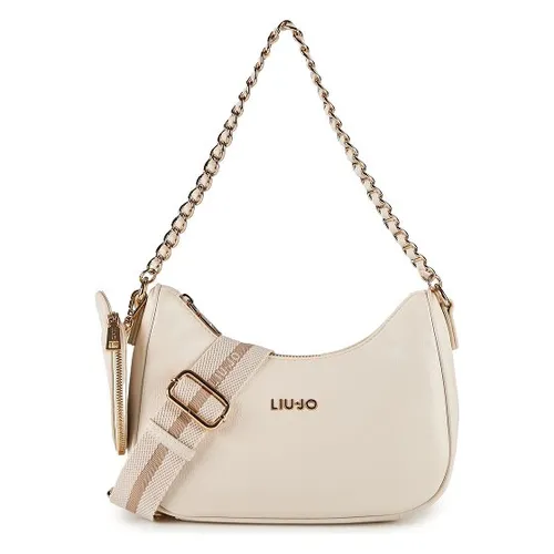 Liu Jo Achala Schultertasche S 23 cm beige - Entdecken Sie die Liu Jo Achala Schultertasche, ideal für jeden Anlass. Aus robustem Polyurethan gefertigt, bietet sie Sicherheit mit einem praktischen Reißverschluss und vielseitige Tragemöglichkeiten durch verstellbare Riemen.