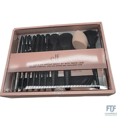 e.l.f. Full Face & Eye Makeup Brush Set, 11 Makeup Brushes For Foundation To Bro