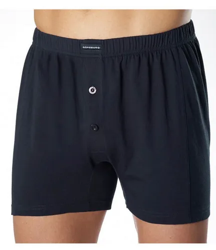 GÖTZBURG Boxershorts Doppelpack Herren Boxershorts (2-St) enge Form schwarz XL
