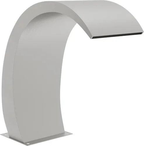 vidaXL Pool-Wasserfall 22x60x70 cm Edelstahl 304 - Gartenbrunnen für Teich und Pool, aus chlorwasserbeständigem Edelstahl 304 für Langlebigkeit und entspannenden Wasserfluss. Ideal für eine ruhige Atmosphäre im Garten.
