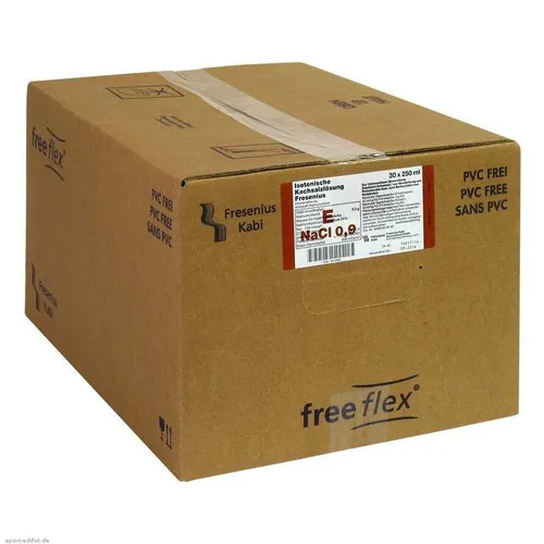 Isotonische Kochsalzlösung Fresenius freeflex 7500 ml - Infusionslösung - Arzneimittel zur Unterstützung bei Flüssigkeits- und Elektrolytverlust, ideal für medizinische Anwendungen.