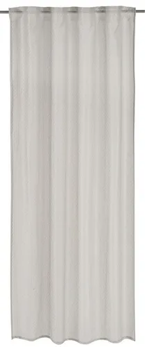 ELBERSDRUCKE Vorhang Gardine mit verdeckten Schlaufen Unisono grau 255 x 140 cm (1 St), Multifunktionsband, halbtransparent, Polyester, einfarbig, grafisch, modern