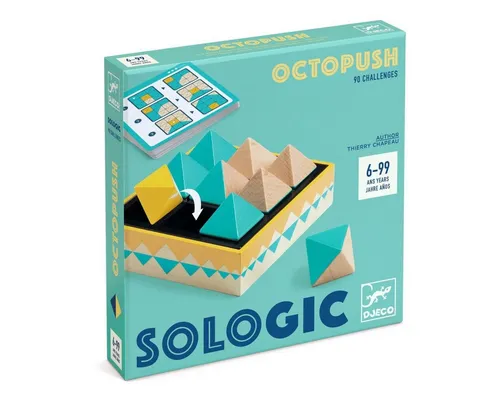 DJECO Lernspielzeug SOLOGIC: OctoPush 3D Schiebepuzzle für Kinder - Das 3D Schiebepuzzle von Djeco bietet spannenden Denkspaß für kleine Tüftler ab 6 Jahren. Fördern Sie Logik und Geduld, während die Kinder das gelbe Element geschickt ins Ziel bewegen. Ideal für kreative Köpfe!
