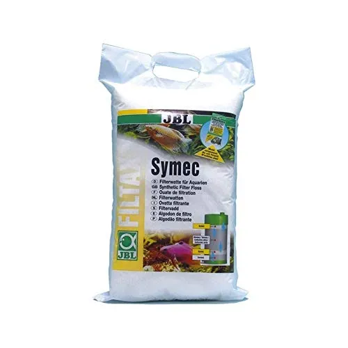 JBL Symec Filterwolle weiß 100g - Synthetische Watte für Aquarienfilter - Aquarium