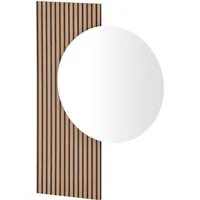 Schildmeyer Spiegel Hank - Runde Spiegelfläche 65 cm, FSC-zertifiziert und umweltfreundlich für Ihr Badezimmer