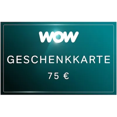 WOW Geschenkkarte 75 EUR DE Download - Gutscheine - Mehrzweck, digitaler Code per E-Mail, ideal zum Verschenken und Einlösen in Deutschland