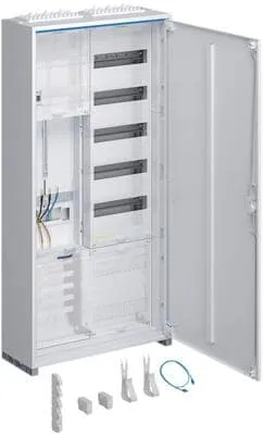 Hager Komplettschrank 1100x550x205mm ZB323T15T - Verteilerschrank IP44, ideal für Elektroinstallationen im Garten. Robuste Stahlkonstruktion in Weiß, schützt Ihre Elektroinstallationen zuverlässig.
