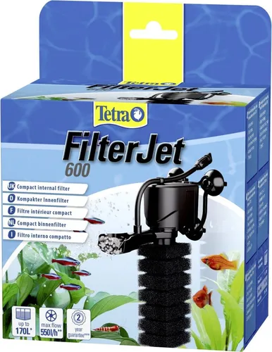 Tetra Aquarienfilter FilterJet 600 - Effizienter Filter für klares Wasser - Aquarienfilter, sorgt für eine optimale Wasserqualität und ist ideal für Aquarien bis 600 Liter.