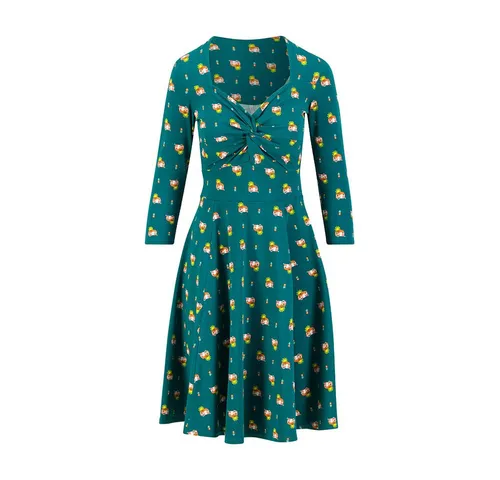 Blutsgeschwister Sommerkleid Hot Knot Power - little camper S - Feminines knielanges Kleid aus GOTS-zertifizierter Bio-Baumwolle mit verspieltem Knotendetail. Der elastische Taillenbund und der bequeme Jersey-Stoff bieten höchsten Tragekomfort und Bewegungsfreiheit.