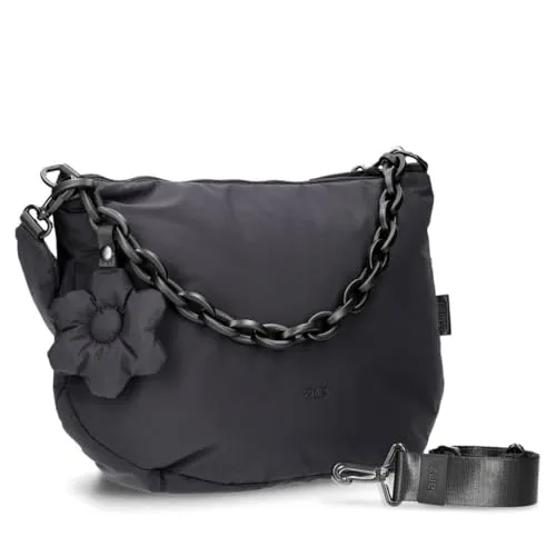 Zwei Shopper Schultertasche Hannah HA140 Black - Damen-Shopper mit geräumigem Design, ideal für Einkäufe und Alltag. Robustes Material und praktische Innentasche sorgen für Langlebigkeit und Ordnung.