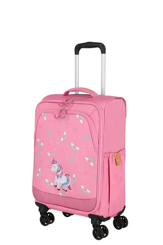 Travelite Kindertrolley 4 Rollen Minimover Einhorn - Koffer für Kinder, mit 4 drehbaren Rollen und einem süßen Einhorn-Design, ideal als Handgepäck und für kleine Abenteurer.