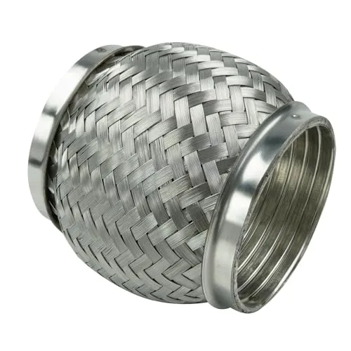 Ø 76mm / 3" Edelstahl Flexrohr mit Interlock Abgasanlage Auspuff 100mm