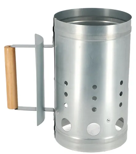 Grill Anzünder Kohle Starter Kaminofen Anzünd Schnell Metall - Effizienter Anzündkamin für ein schnelles und gleichmäßiges Anzünden von Holzkohle und Briketts. Mit isoliertem Griff für sichere Handhabung und robustem Material für lange Lebensdauer. Ideal für sauberes und unkompliziertes Grillen.