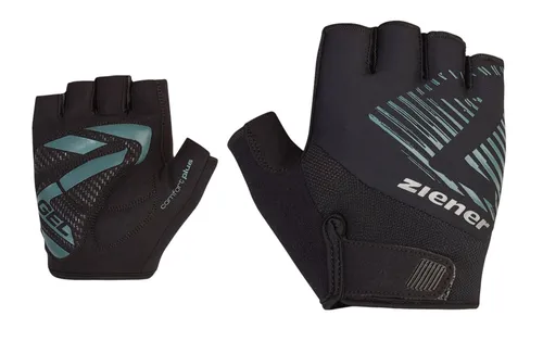 Ziener Curdt-Z Fahrradhandschuhe mit Gel Polsterung – Schwarz, Größe 9 - Der ZIENER Curdt-Z Kurzfinger Fahrradhandschuh bietet optimalen Komfort für Herren bei sommerlichen Radtouren. Die rutschfeste Innenhand mit Gel Polsterung sorgt für besten Halt, während atmungsaktive Materialien für ein angenehmes Tragegefühl sorgen.