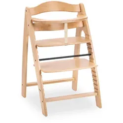 Hauck Hochstuhl Arketa Beech, Buche, Holz, Buche, massiv, Schichtholz, Hartholz, 48x79x54 cm, Fsc, EN 14988, Fußstütze verstellbar, Sitzfläche 5-Punkt-Gurt, Schrittgurt, Babymöbel, Hochstühle & Zubehör, Hochstühle